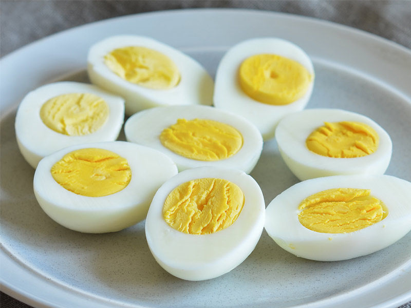 boiled eggs