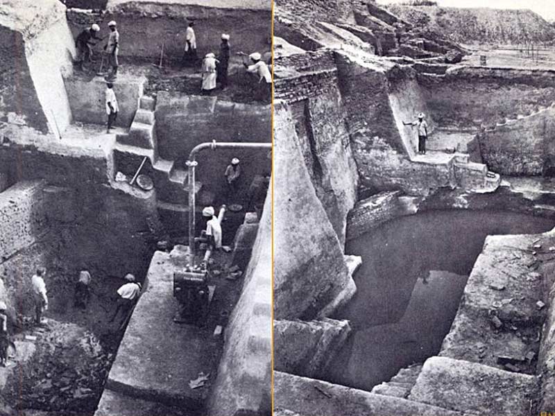 excavation of mohenjo daro