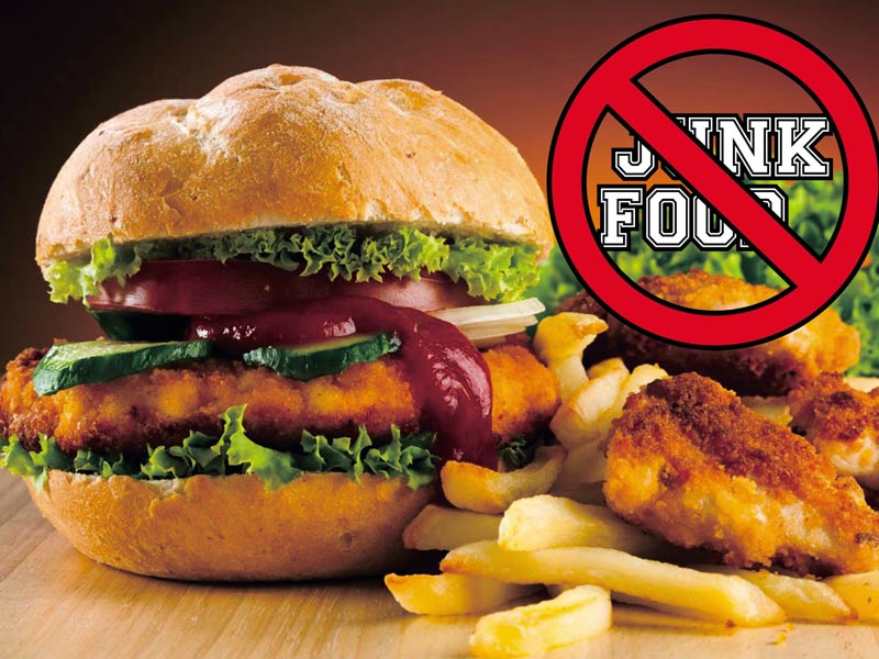 say no to junk food