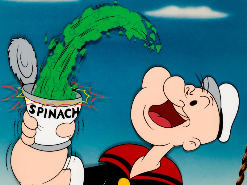 spinach, popeye