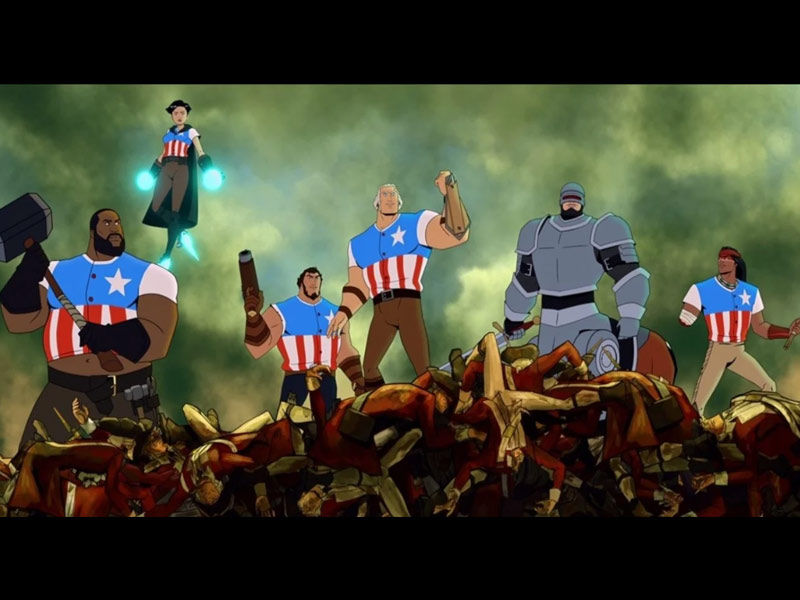 America, USA, animated movie 