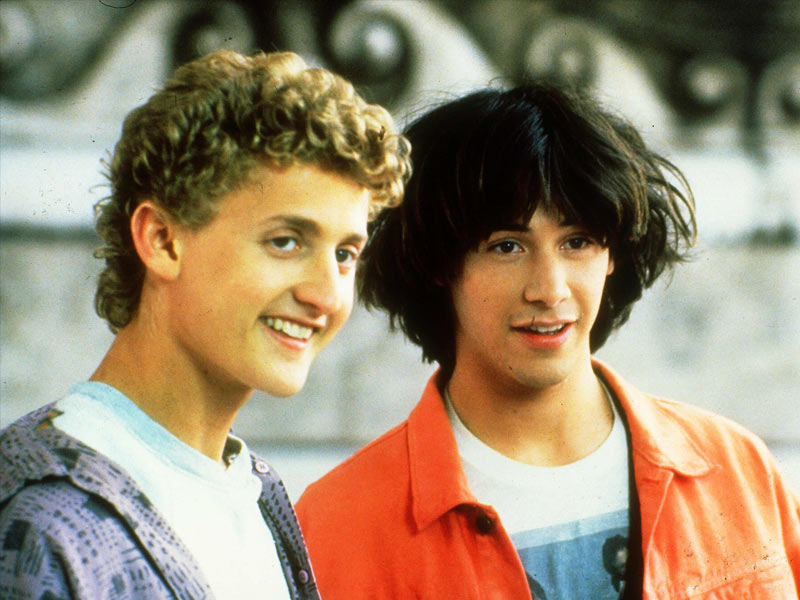 bill and ted keanu reeves first movie
