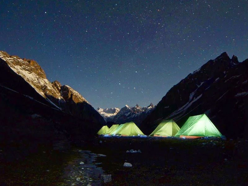 night in hampta pass