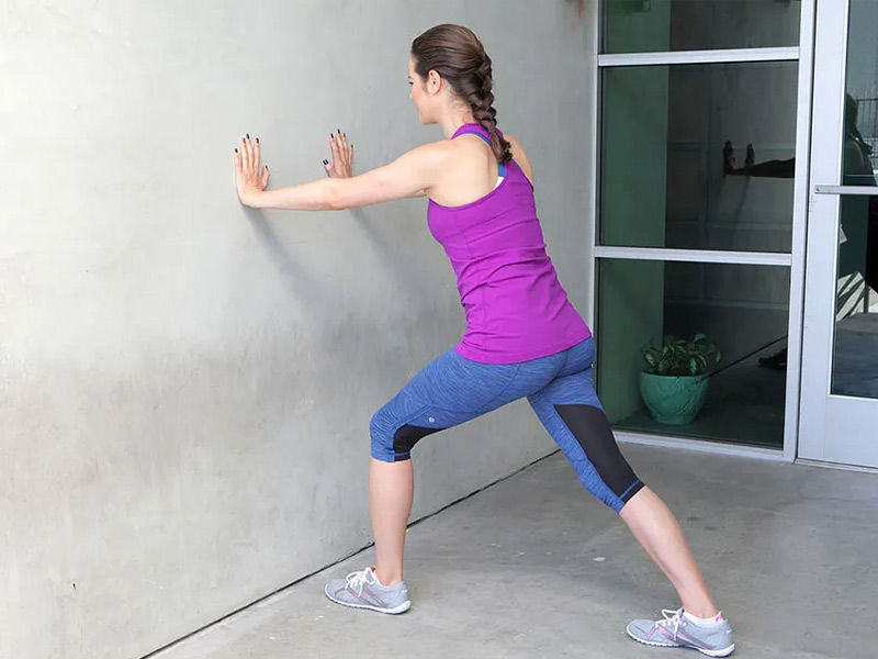 heel and calf stretch