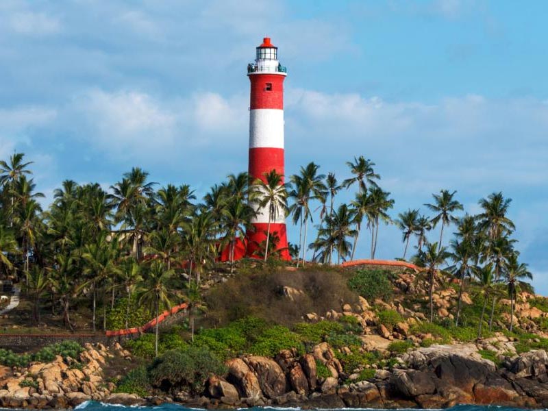 kovalam lighthouse beach