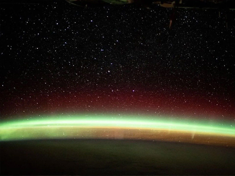 aurora from space