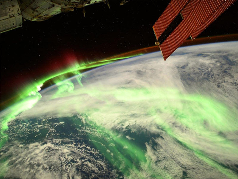 aurora austrails from space