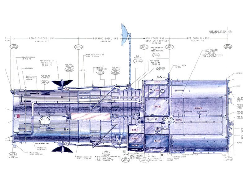 The Hubble Telescope blueprint