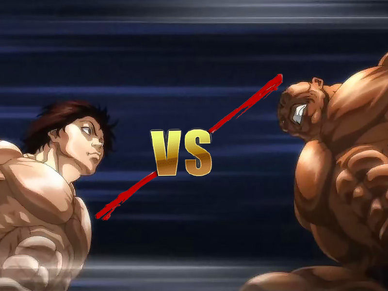 baki vs oliva, baki hanma vs biscuit oliva