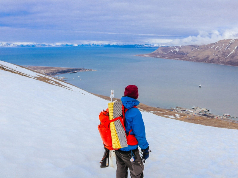 hiking in Svalbard