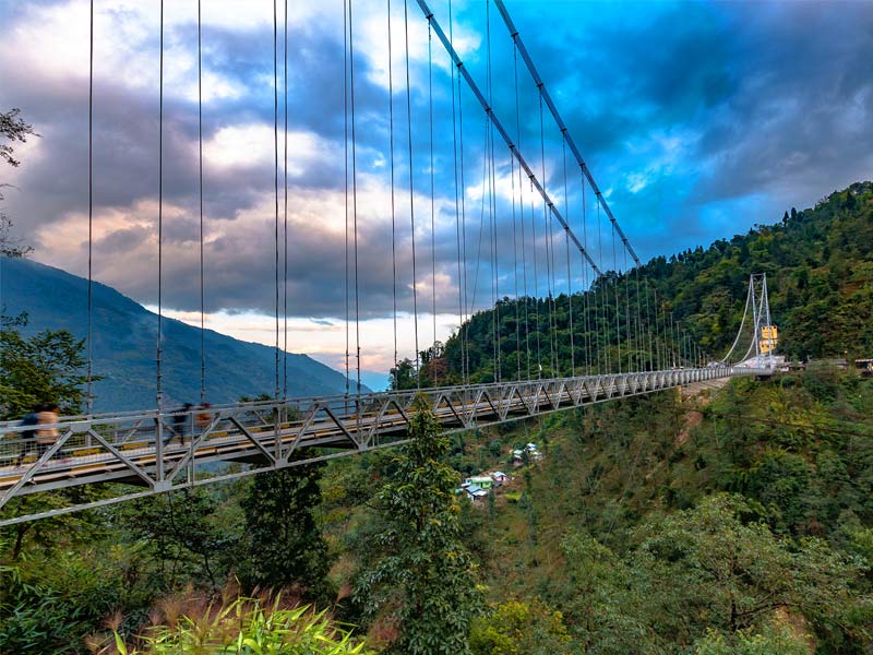 Pelling, Singshore bridge
