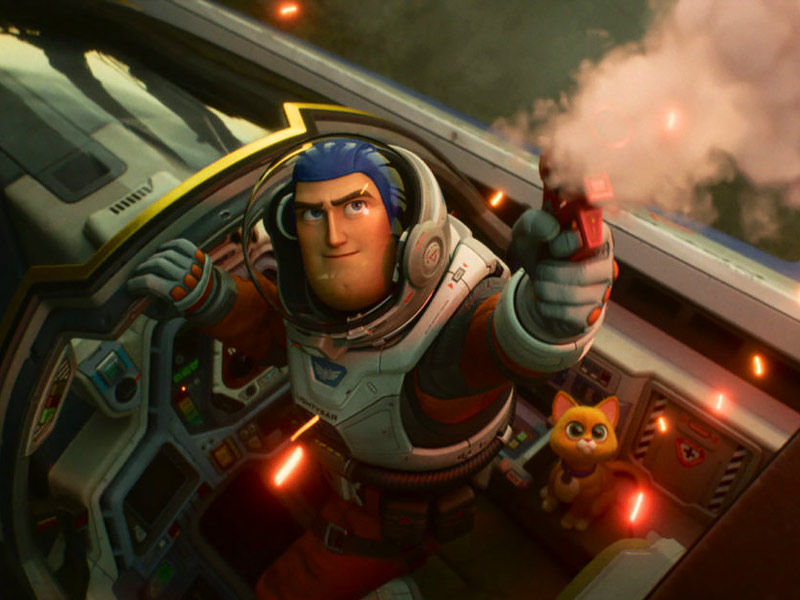 Lightyear begins on a shaky note, with space-rangers Buzz (Chris Evans) and Alisha (Uzo Aduba) trapped on a strange planet with their space station.