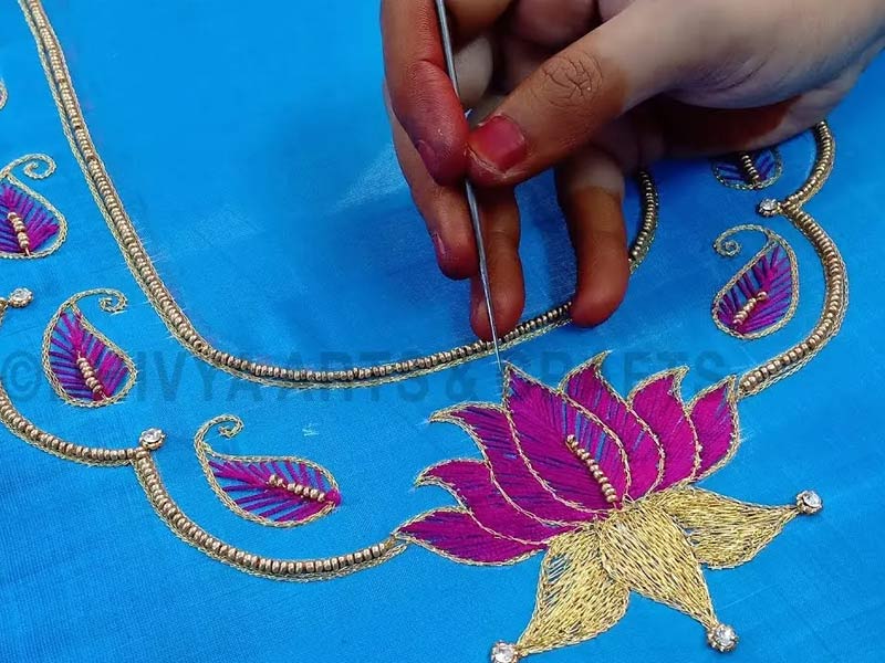 simple indian embroidery designs