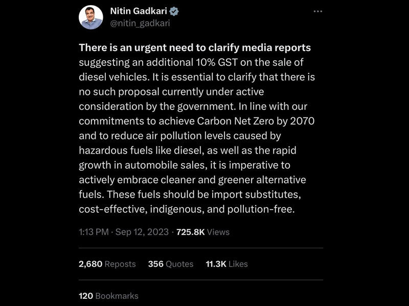 nitin gadkari tax on diesel vehicles, nitin gadkari on diesel cars, nitin gadkari on petrol diesel, nitin gadkari diesel, nitin gadkari news on toll tax, road tax on diesel fuel, tax on driving