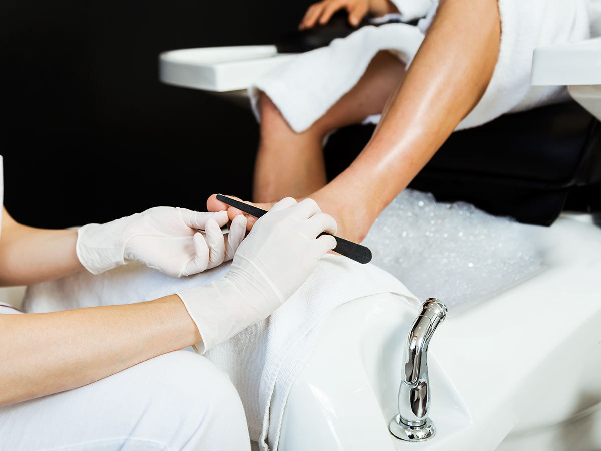 Say "NO" to pedicures if you have diabetes