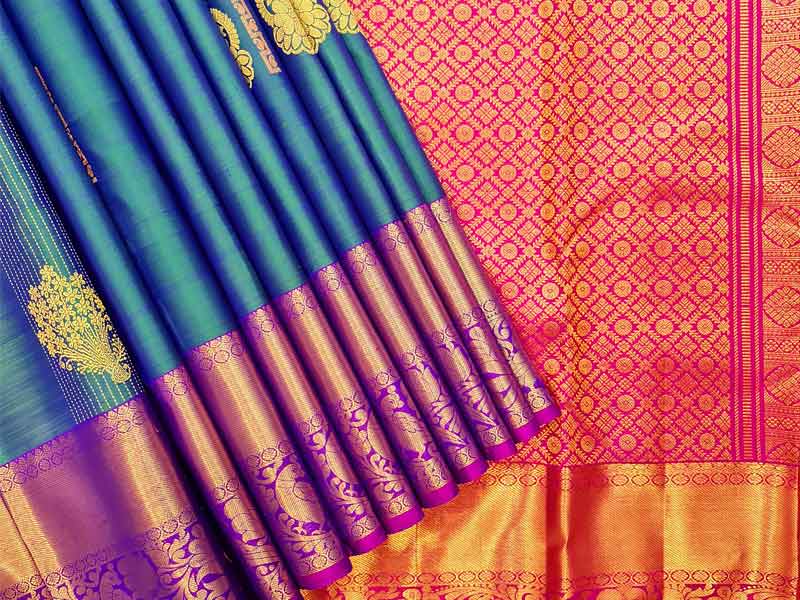 Bronze Gold BANARASI ZARI SILK Saree With Beautiful Rich Pallu & Brocade  Blouse for Wedding,festive and Party Wear Sari - Etsy