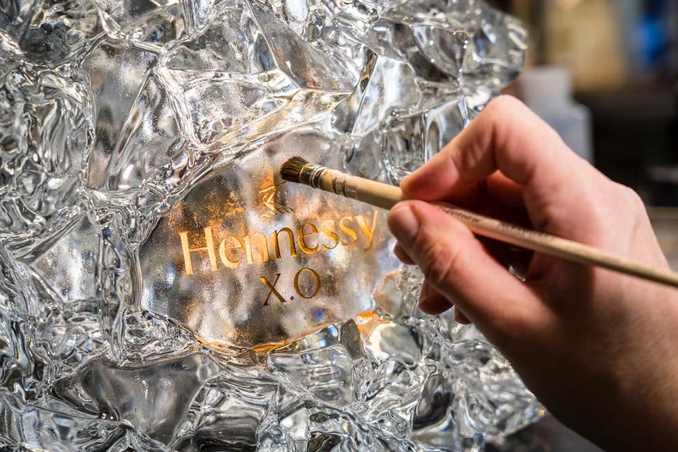 Baccarat水晶工藝與軒尼詩酒瓶