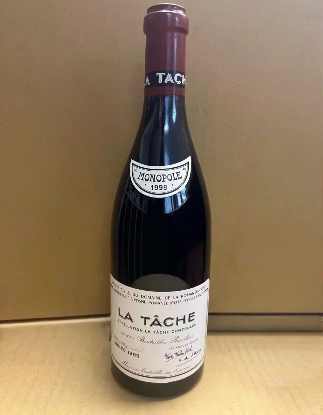 La Tâche 1999 拉塔希紅酒回收