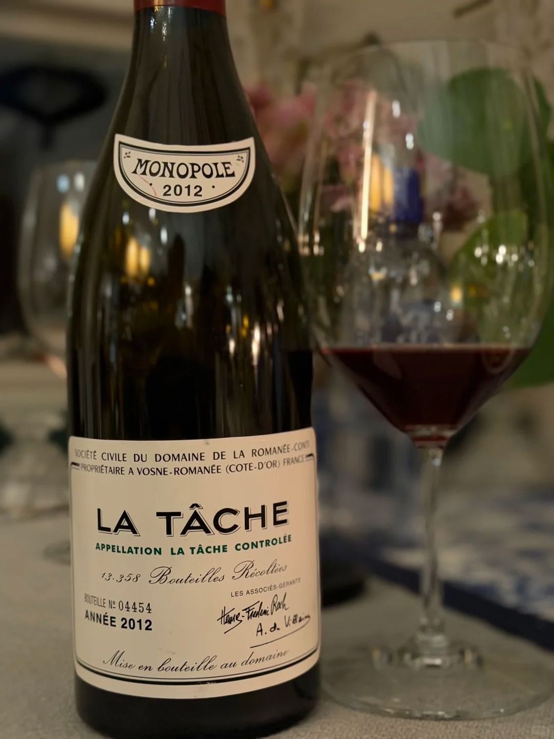 La Tâche 2012 拉塔希紅酒回收