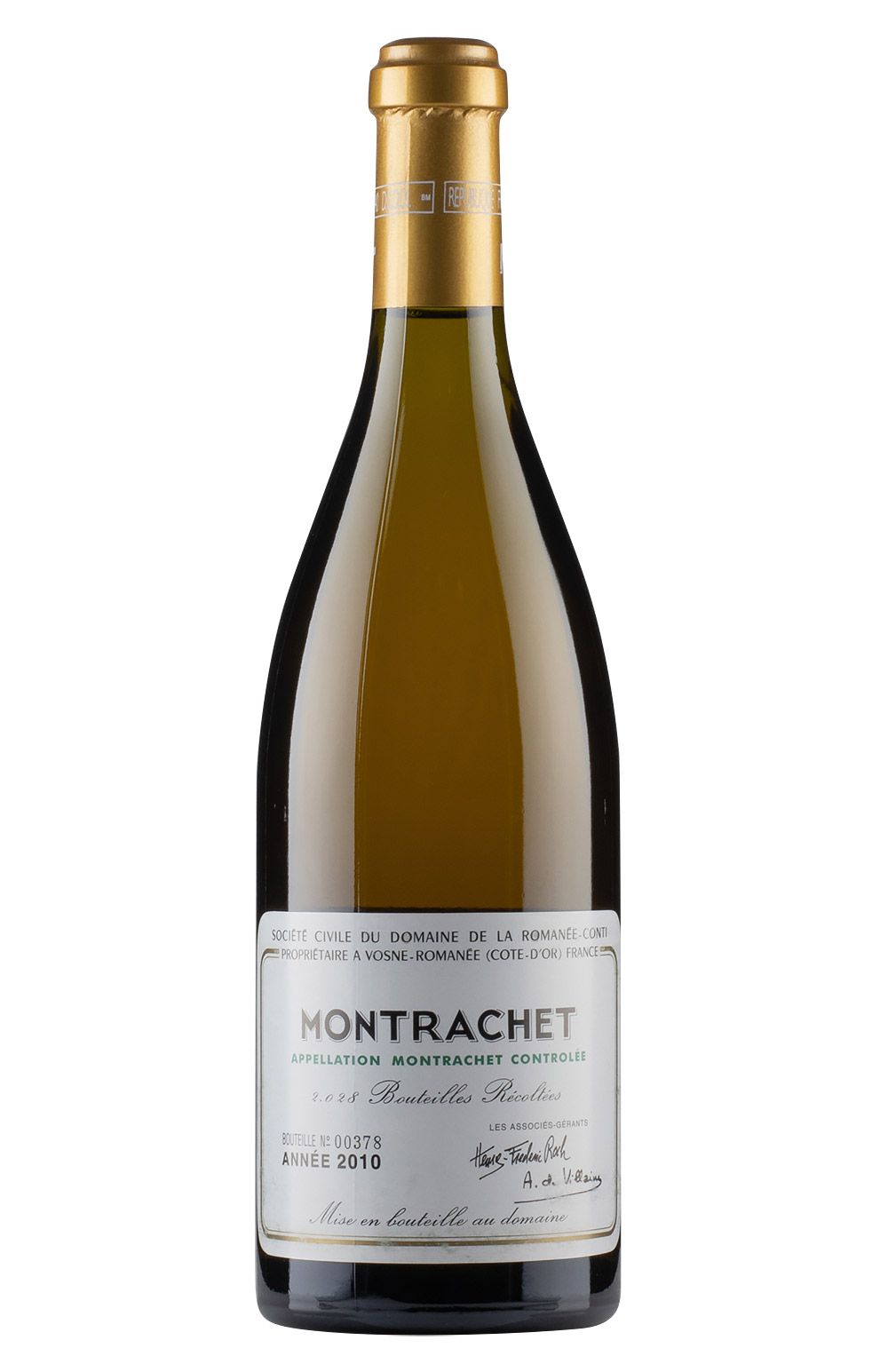 DRC Montrachet 2010 蒙哈榭回收