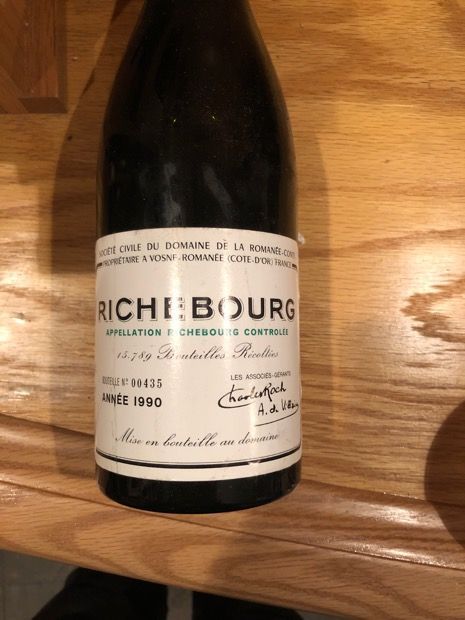 DRC Richebourg 1990 回收估價
