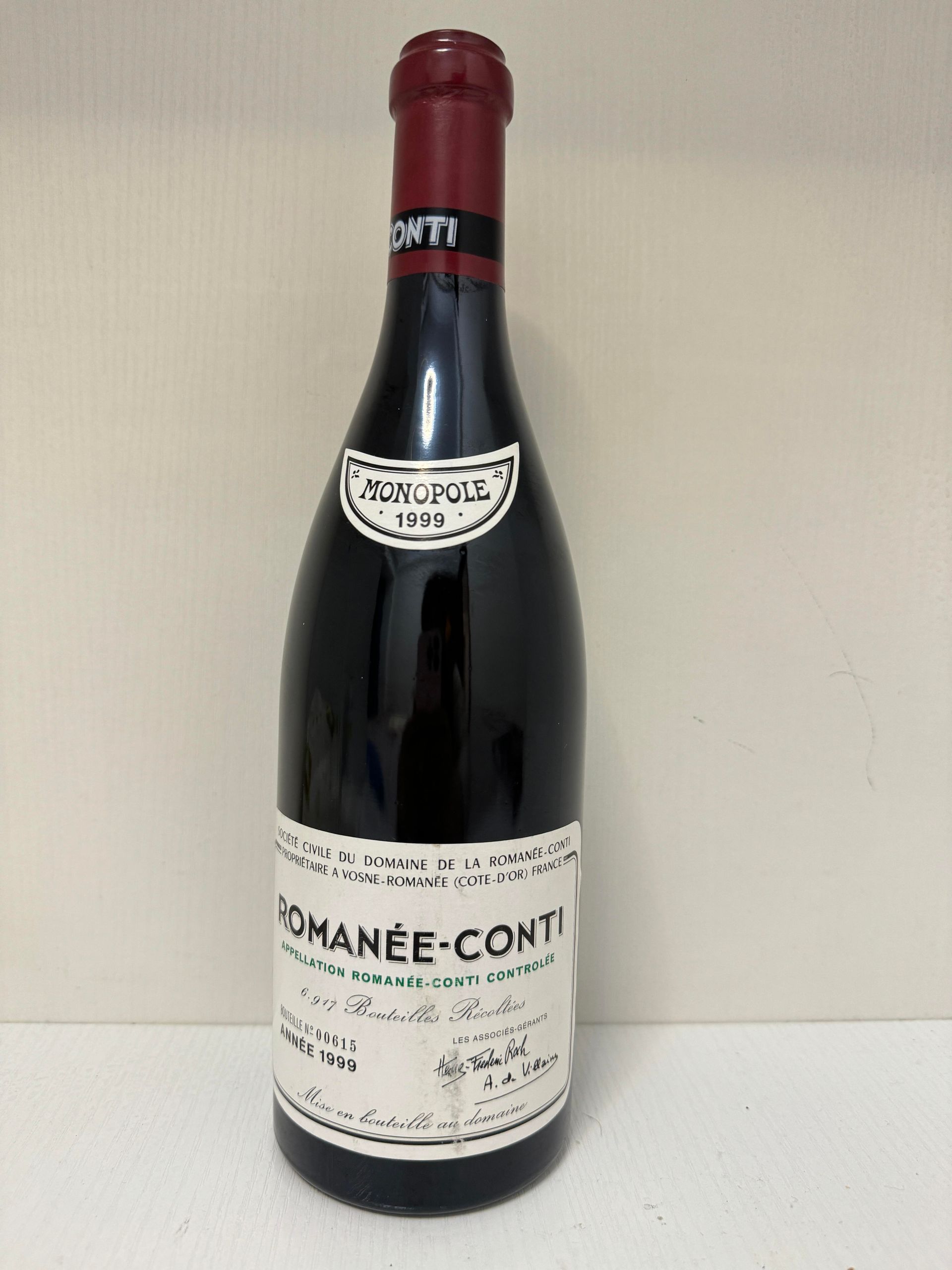 Romanée-Conti 1999 羅曼尼康帝紅酒回收