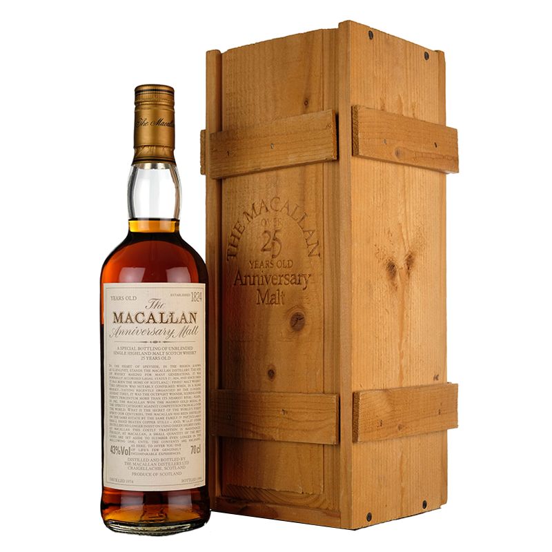 舊版雪莉桶麥卡倫的深琥珀色酒液