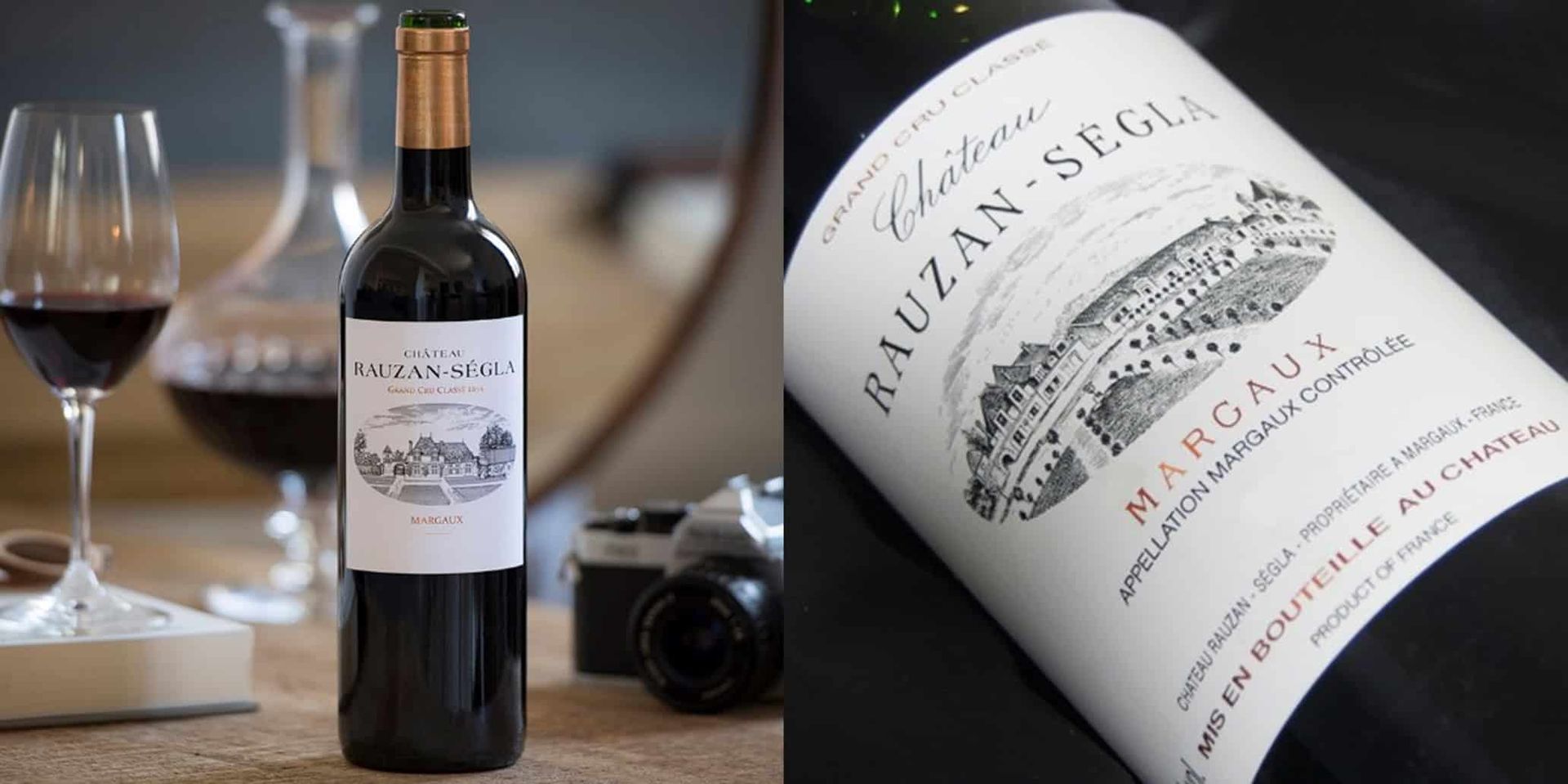 Château Rauzan-Ségla 紅酒瓶身特寫