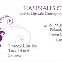 Hannah's Closet Womens Consignment logo