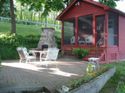 West Lake Cottages - patio with built in grill