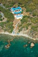 Caribbean Ocean Front Luxury Villa with its Own Beach - Ariel View of the propety