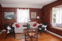 Cottage at Beach Barber - sunlit and spacious living room with pull out sofa