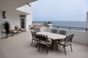 8M Fabulous Ocean Front Condo - Private Ocean front balcony with dining area