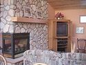 Panorama Vacation Chalet - Three way fireplace in main family room