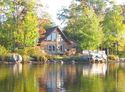 Lakefront Chalet - Great view of house from the Lake!