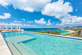 TERRASSE DE MER... Hillside villa, breathtaking view of Baie Rogue Beach.