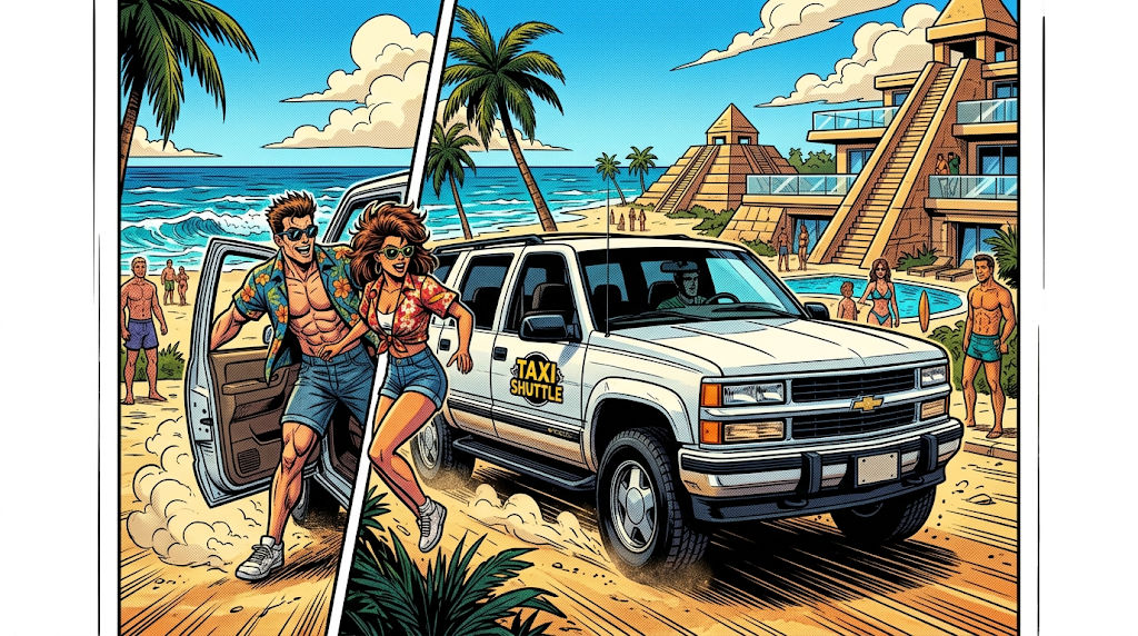 Taxi Shuttle Cancun - Recepción en Aeropuerto con Letrero Personalizado