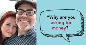asking for money