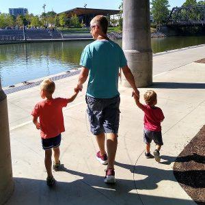 dad and sons