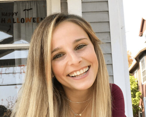 Woman smiling