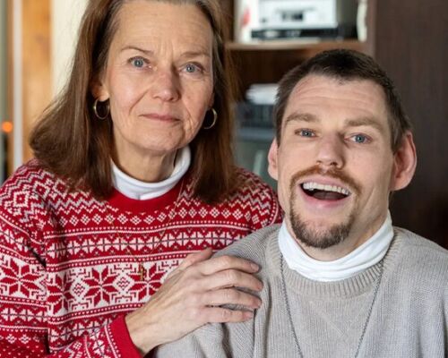 mother and son