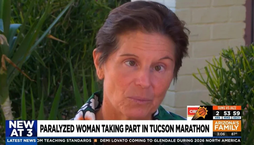 paralyzed patient joins marathon