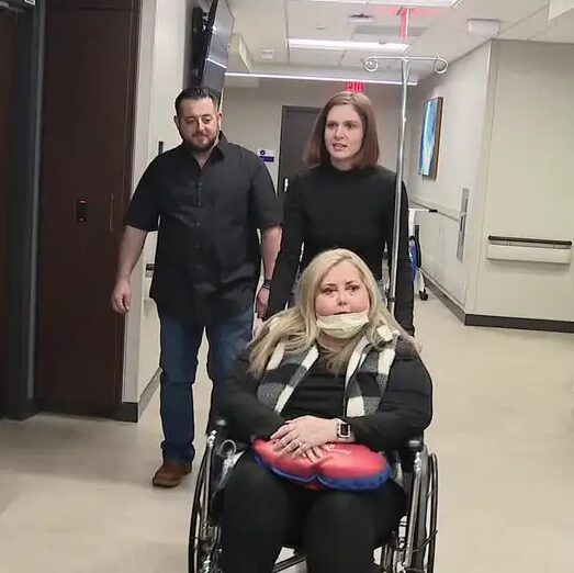 Angela Maples in wheelchair