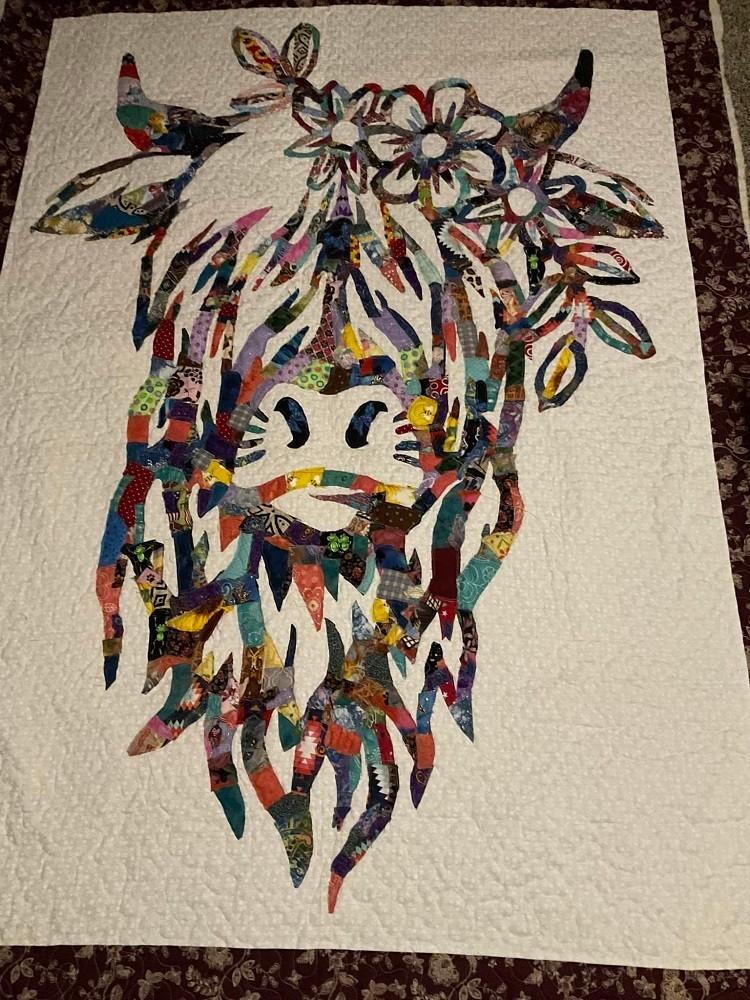 Yak quilt design by Help Hope Live client Jamie Carlson aka the "Cerebral Palsy Quilter"
