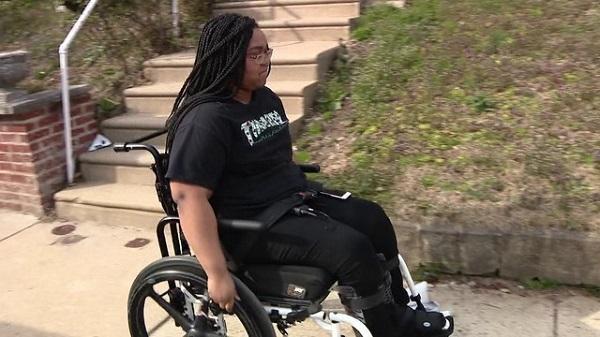 woman on wheelchair