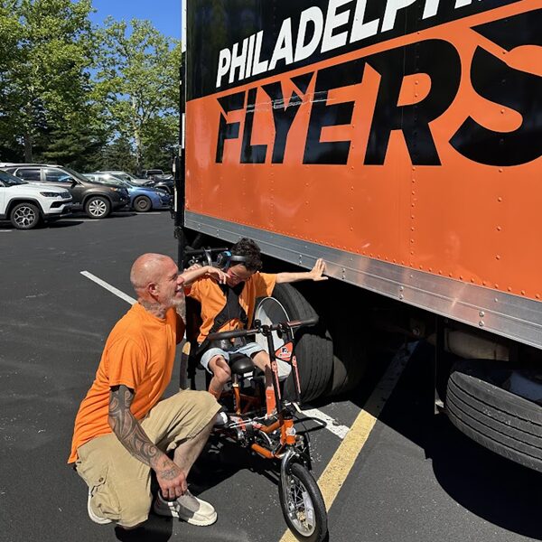 biking with dad