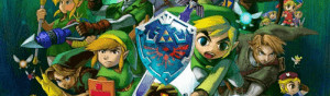 A graphic of Legend of Zelda pictures of Link