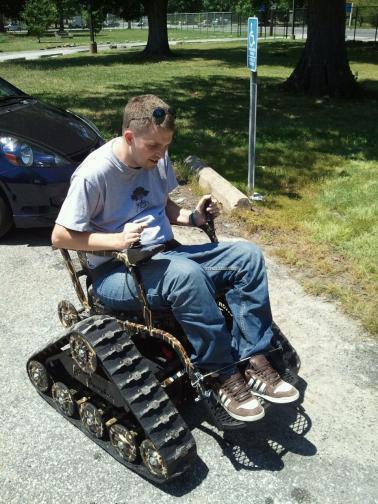 Jeff Harris after a spinal cord injury diving into shallow water