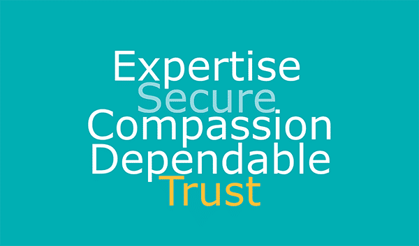 Expertise, compassion, secure, dependable, trust with Help Hope Live