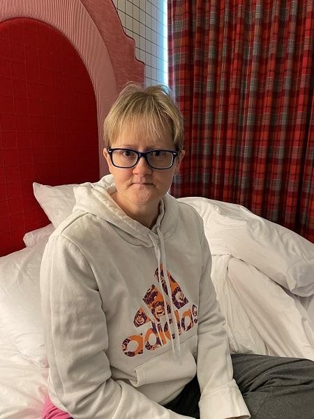 kidney transplant recipient Keli Thorn recovering